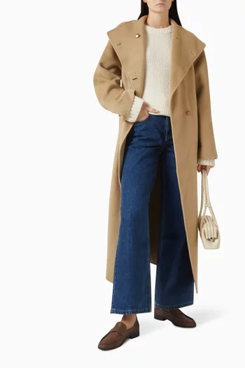 معطف كوليت صوف مارينو