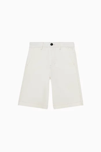 Bermuda Shorts in Cotton Denim