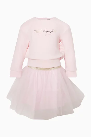 Sweatshirt & Tulle Skirt Set