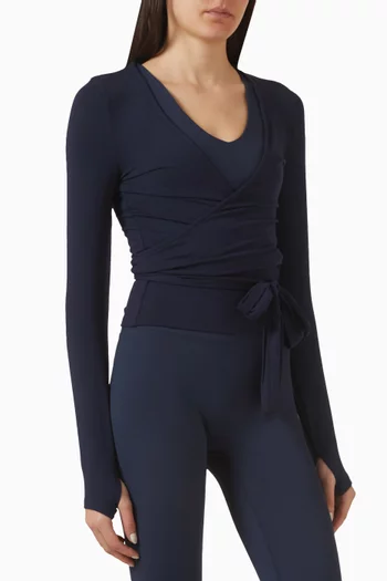 Soft Ballet Wrap Top in Lenzing™ Modal