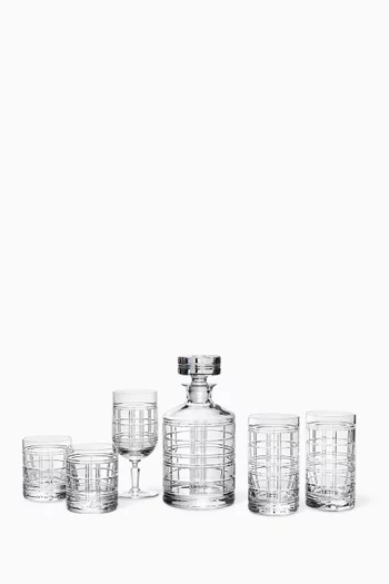 Hudson Plaid Drinking Glass