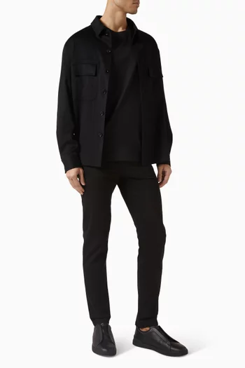 T-shirt in Piquet Cotton