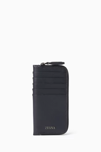 Zip Wallet in SECONDSKIN Leather