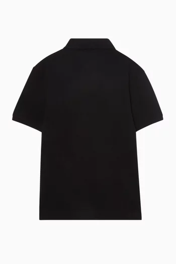 Logo Polo Shirt in Cotton