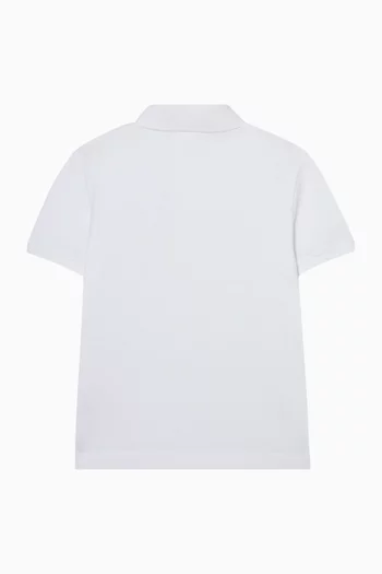 Logo Polo Shirt in Cotton