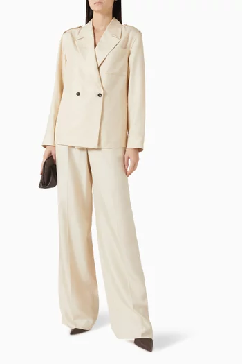 جاكيت بصفي أزرار حرير