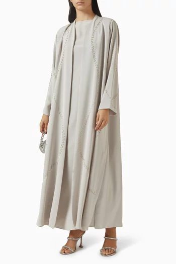 طقم عباية مطرز، 3 قطع