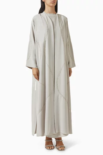 طقم عباية مطرز، 3 قطع