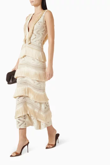 x Camila Coelho Fringe Dress