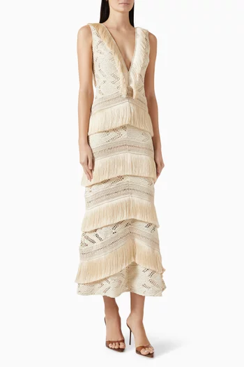 x Camila Coelho Fringe Dress