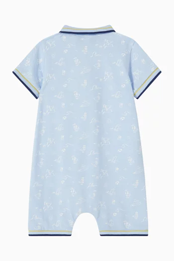 رومبر بنقشة بحرية قطن بيكيه 