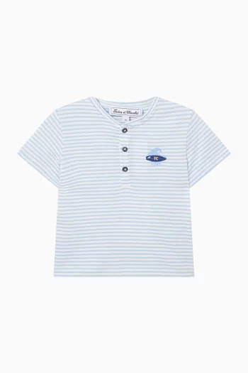 Striped T-shirt in Cotton
