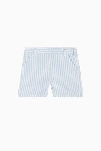 شورت بنقشة مخططة