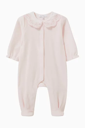 Scalloped Collar Romper