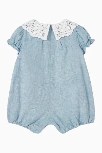 Collar Short Jumpsuit