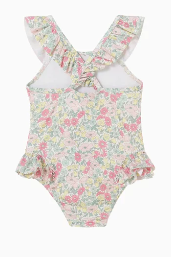 Floral Ruffle Swimsuit
