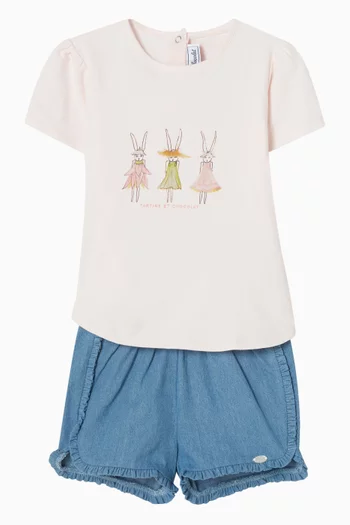 Rabbit Illustration T-Shirt