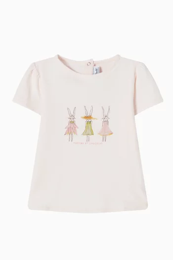 Rabbit Illustration T-Shirt