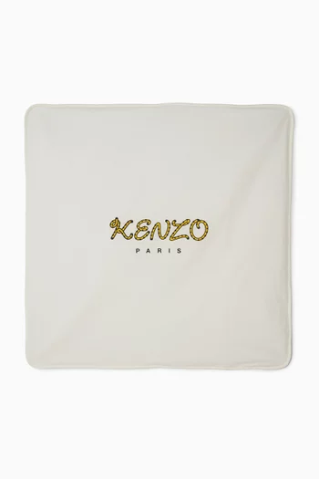 Tiger Logo Baby Blanket in Cotton