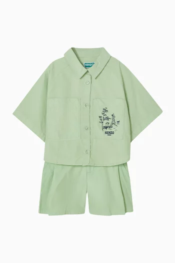 Relaxed Logo Shirt in Cotton