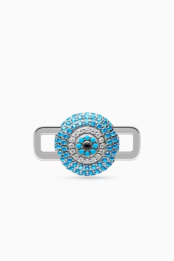 Evil Eye Stoneset Charm
