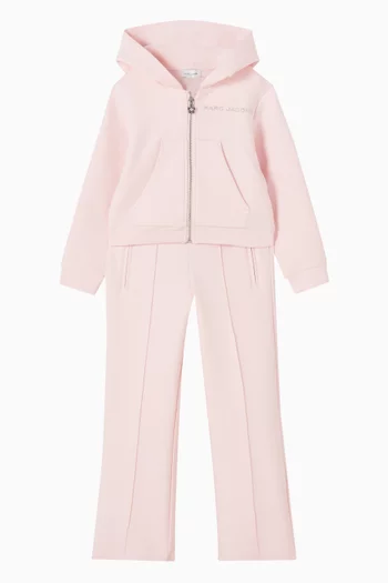 بنطال بشعار الماركة مزيج قطن