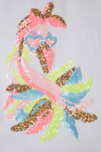 Sequins T-shirt in Cotton