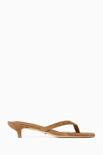 Annie 35 Thong Sandals in Suede