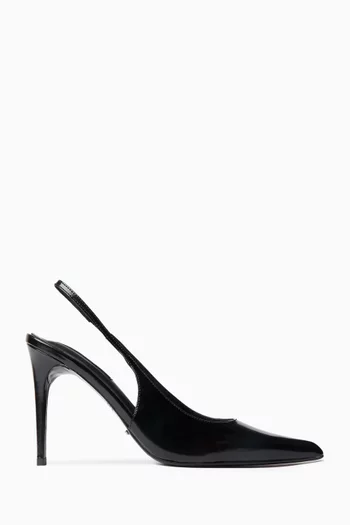 Charlotte 105 Slingback Pumps in Patent Leather