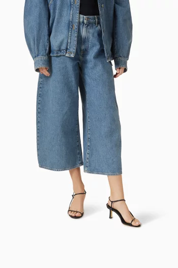 صندل كابريس بكعب 70 مم جلد