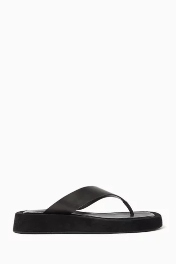 Ives Platform Sandals in Leather