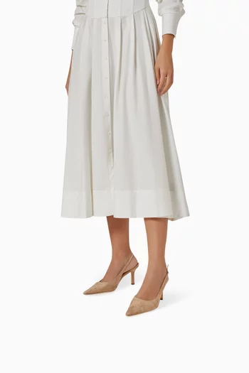 Samar 80 Slingback Pumps in Suede