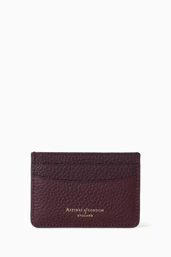 Slim Card Case in Pebbled Leather
