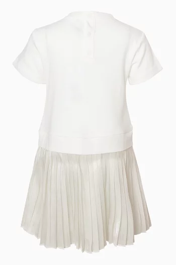 Pleated T-shirt Dress