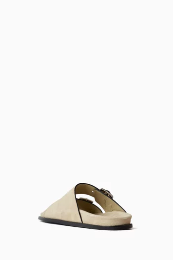 Alba Sandals in Suede Leather