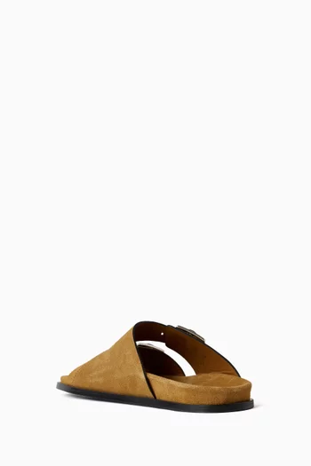 Alba Sandals in Suede Leather