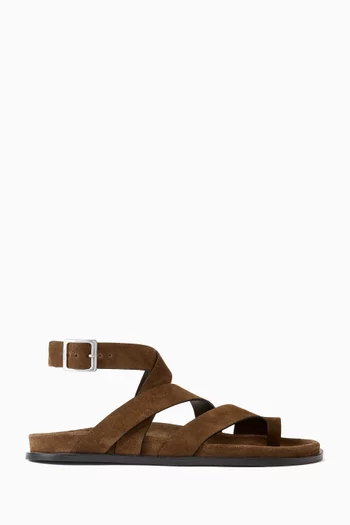 Tide Sandals in Suede Leather