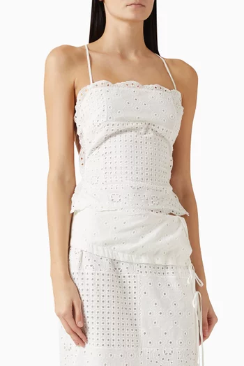 Elise Bustier Top in Cotton