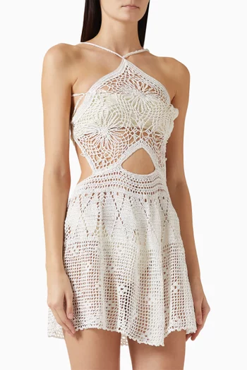 Lova Mini Dress in Crochet