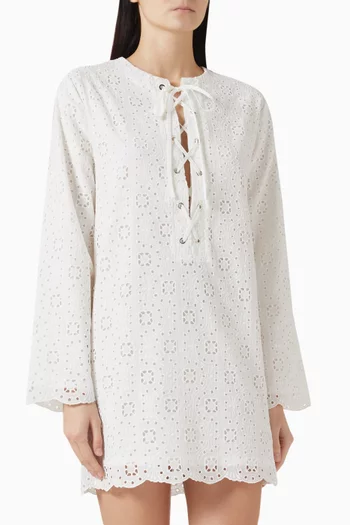 فستان إليس قصير قطن