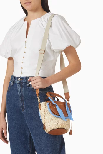 حقيبة هابانيرا حرير وجلد