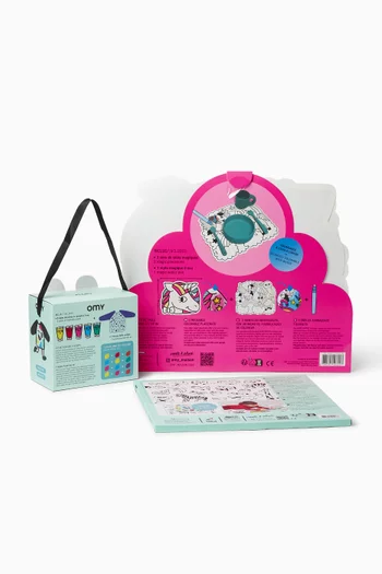 طقم تلوين بالأصابع ومفرش واتر ليلي 