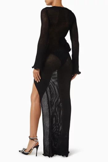 Peony Maxi Dress in Crochet