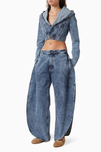 Hooded Jacket in Denim