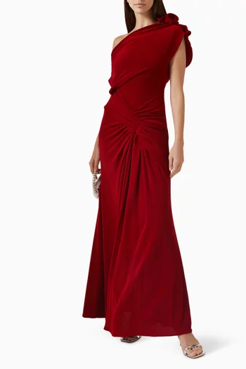 Fishtail One-shoulder Gown
