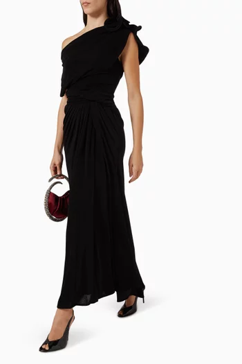 Fishtail One-shoulder Gown