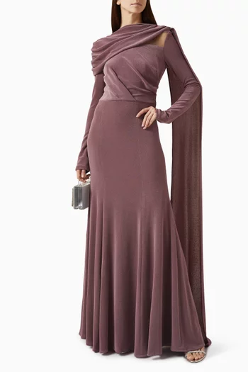 Asymmetric Fishtail Gown