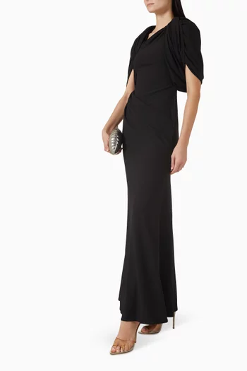 Asymmetric One-shoulder Gown