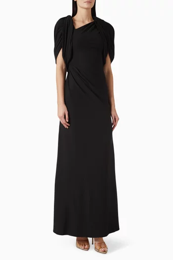 Asymmetric One-shoulder Gown