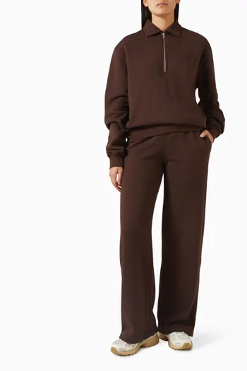 Wide-leg Sweatpants in French Terry